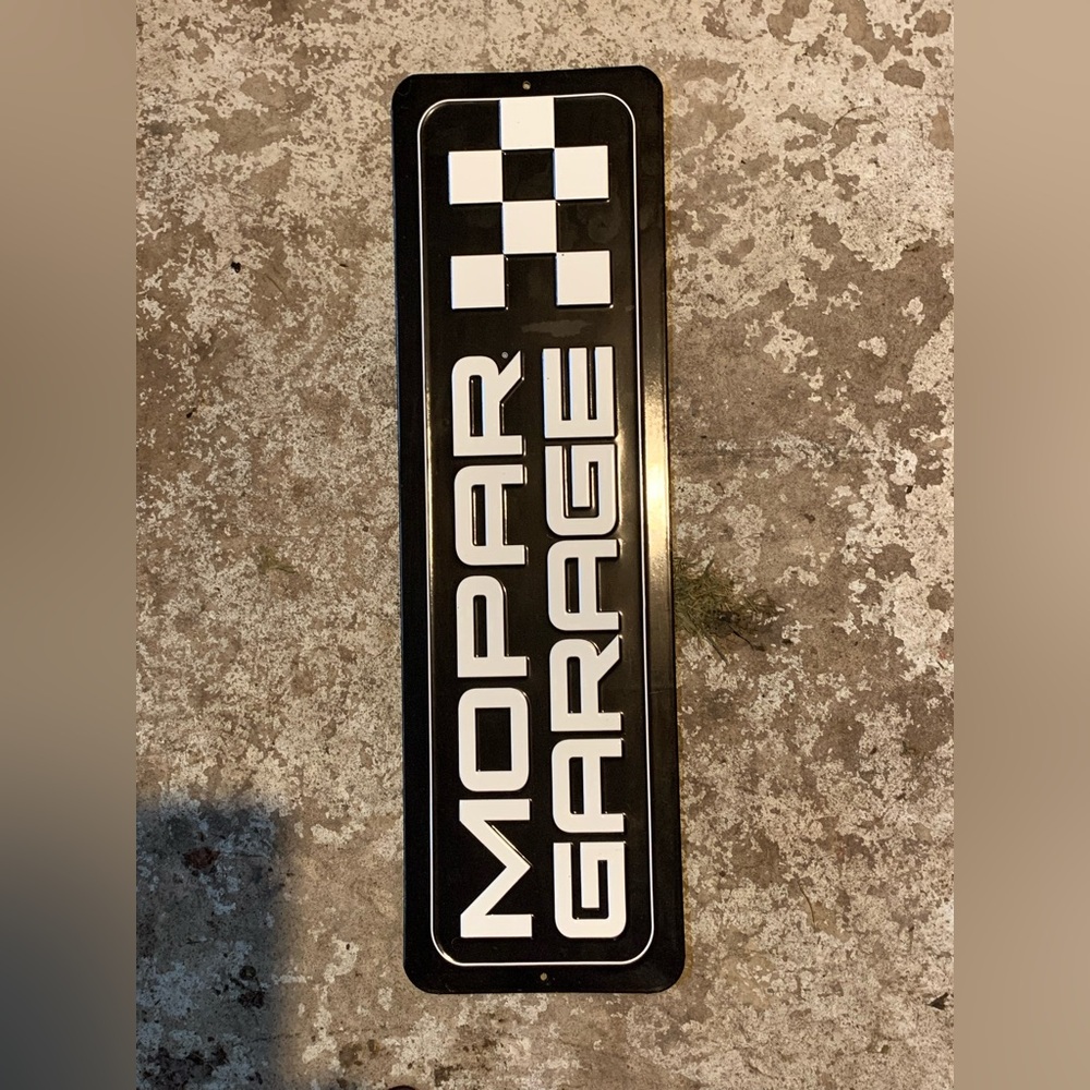 Mopar Garage Metal Sign